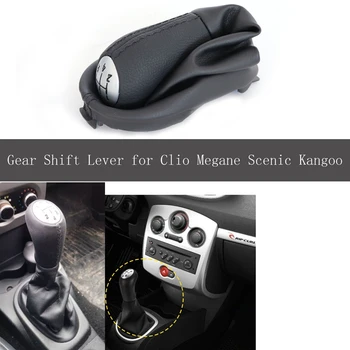 Auto, 5 Kiirust Maunal Gear Shift Knob Hoob koos Boot Kate Renault Clio 2 Clio II 3 III Megane 2 Scenic II 2 II Kangoo