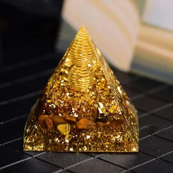 Generaator Orgone Püramiid Ametüst Peridoot Tervendav Looduslik Kristall Reiki Tšakra Generaator Orgonite Püramiid Meditatsiooni Vahend