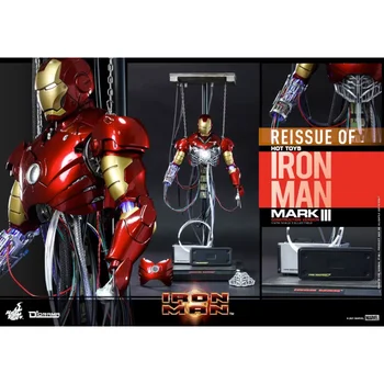 HOTTOYS HT 1/6 Iron Man MK3 DS003 Ehitada Versiooni Pool Keha Raudrüü Stseeni Käega Nuku Mudel Liikuvad Nukud Hobi Kogumise Mänguasjad
