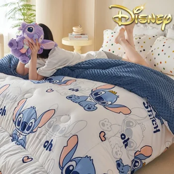 Kuum Disney Stitch Palus Tekk Armas Miki Donald Puhh Talvel Paksenenud Soe Tekk Ühe Kingitus Tekk, Voodipesu Jõulud Kingitus
