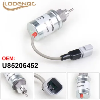 Lodenqc U85206452 Elektri-Shut Off Solenoid jaoks Perkins 402D 403D 404D 404C 403C 12V BX101972
