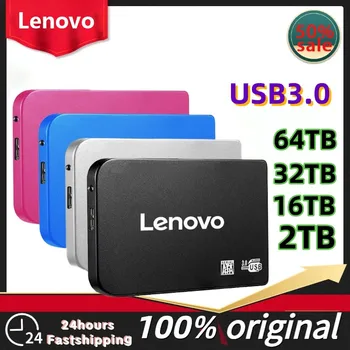 Originaal Lenovo Portable SSD 2TB Väline Kõvaketas 4TB USB 3.0 Liides Suure Kiirusega Ladustamise kõvaketas Sülearvuti/Telefoni/Desktop