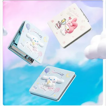 Sanrio Double Sided Folding Peegel Anime Minu Armas Meloodia Stereoskoopiline Portable Folding Peegel Kawaii Meik Peeglid Tarvikud