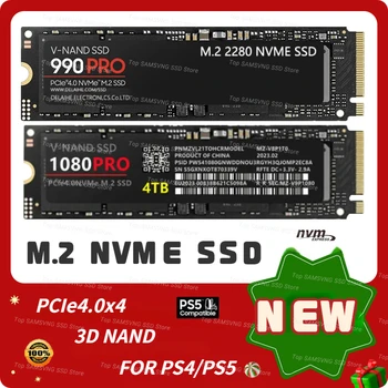 SSD (Solid State 4TB 2TB 1T 990PRO 1080PROM.2 2280 SSD Kõvaketas PCIe4.0 NVMe Mängude Sisemine kõvaketas, PS5 Sülearvuti Lauaarvuti