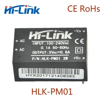 Tasuta kohaletoimetamine 3 tk/palju HLK-PM01 AC-DC 220V 5V mini toide moodul intelligentne leibkonna lüliti AC DC trafo