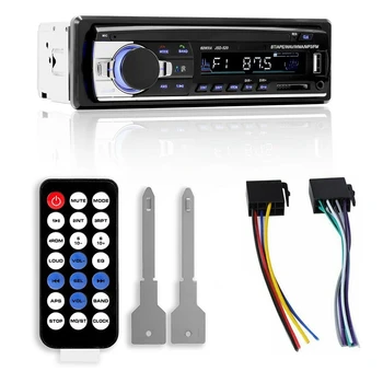 1 DIN Bluetooth Stereo Audio In-Dash Handsfree FM-Aux-Sisend Vastuvõtja SD-USB-MP3-Raadio Mängija, W/ puldiga 12V