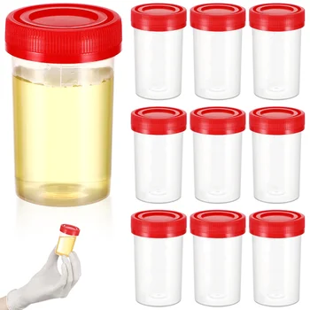 10 Tk Proovivõtu Cup Uriini Proovi Pudelid Kaanega Meik Reisi Konteinerid Potid Õhuta Testi Väike