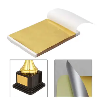 100x Kuldne Alumiiniumfoolium, kommipabereid Kuld Lehed Foolium Paberi Värvimiseks DIY Esitleb Kingitus Korv