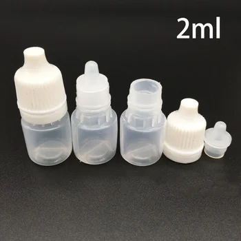 2ml Plastikust silmatilgad Pudel Tühi Vee Tilguti Konteiner 2g eeterlik Õli Refillalble Pudelid Hulgimüük Free Shipping