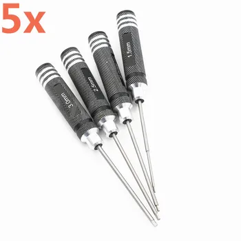 5Sets/Palju RC-Metal Sinine Hex Nut Pea Kuusnurk Kruvikeeraja Tööriist Komplekt 1,5 mm 2,0 mm 2,5 mm-3.0 mm HSP 80107
