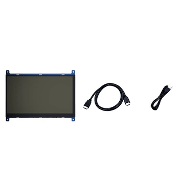7-Tolline LCD Ekraan, Ühilduv Touch Screen 1024X600 Resolutsioon Mahtuvuslik puuteekraan Toetab Jaoks Vaarika Pi Vastupidav