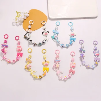 Anime Sanrio Hello Kitty Mobiili Ripub Kett Cinnamoroll Kuromi Cartoon Bead Chain Loovust Tarvikud Rippuvad Kaunistused