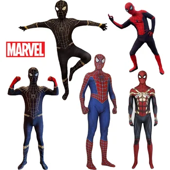 Disney Marvel Täiskasvanud Spider-Man Remy Tony Cosplay Retuusid Km Kangelane Ei Ole Tagasi Cos Ühes Tükis Kostüüm Halloween Kostüüm