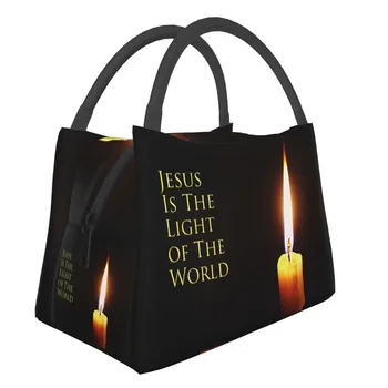 Jeesus Christian Termiliselt Isoleeritud Lunch Kotid Naiste Maailma Valgus Kaasaskantav Lõuna Konteiner Toidukorra Toidu Box