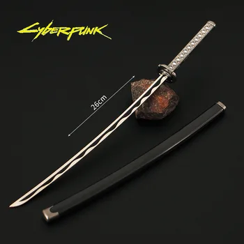 Küberpunk Relva 26cm Magada Mõõgad Sulamist Mudel Jaapani Katana Koopia Mängu Välisseadmete Tõeline Samurai Lihvimata Nuga Kaunistused, Mänguasjad