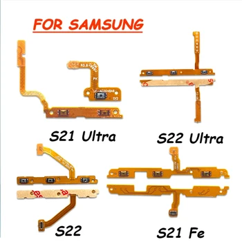 Lüliti Power on OFF-Klahvi Mute (Hääletu Helitugevuse Nuppu Lindi Flex, Samsung S21 Pluss S21+ S22 Ultra 5G S22+ S20 FE S20+