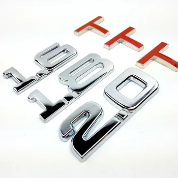 Metallist muudetud nihe auto kleebis taga logo ja nihe logo 1.8T2.0T3.0T2.0L2.4L3.0L