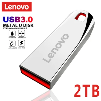 Mini Lenovo Pen Drive 2TB 1 TB 512 GB Mälu Kaasaskantav Veekindel U Disk kiire USB3.0 andmeedastus Metallist USB Flash Drive