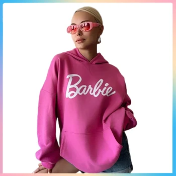 Miniso Barbie Roosa Hupparit Lahtised ja Mugavad Riided Sport Topp Dressipluus Pullover Dressipluus Tüdrukutele Vabaaja Riided Tops