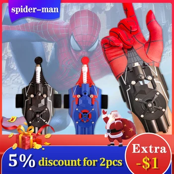 Ml Legende Täielikult Automaatne Perifeerse Spiderman Web Laskjale Spider Silk Käiviti Nööri Seade Cosplay Rekvisiitide Mänguasi Jõulud Kingitus