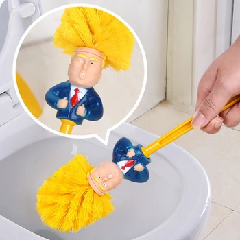 Naljakas Donald Trump Wc Harja Vannituba Puhtam Skraberi Trump Wc-Pott WC Harja Puhastamiseks Harja hoidik Set home Kingitus