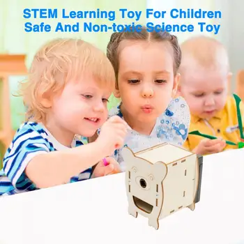 Puidust Teadus-Lõbus Mänguasi Haridus-Diy Pliiatsi Teritaja Kit Akutoitega Teadus Katse Laste Õppimise eest Haridus