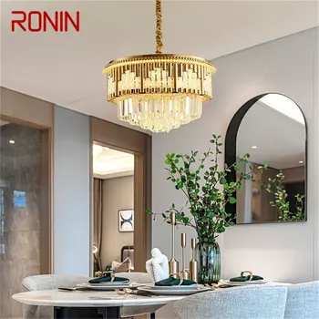 RONIN Kuld Lühter Lamp Inventar Luksuslik Ripats Kerge Postmodernistlik Kodu LED Dekoratiivne Elu-Söögituba