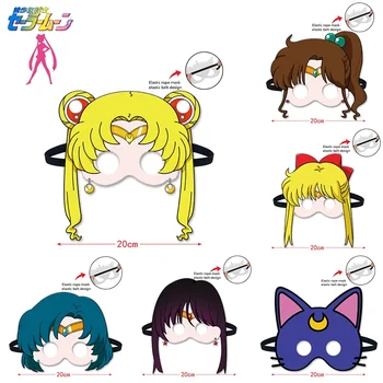 Sailor Moon Usagi Tsukino Ami Mizuno Heino Rei Kawaii Cosplay Mask Rekvisiidid, Reguleeritav Pingsus Poisid Tüdrukud Lapsed Halloween Kingitused