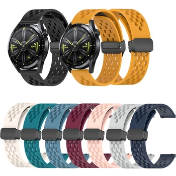 Silikoon Watch Band, Magnetic Pannal Rihma Huawei Vaadata GT2 42mm /46 mm GT3 42mm/43mm Käepaela eest GT3 Pro 43mm/46 mm GT2e