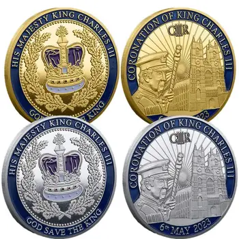 SUURBRITANNIA Kuninganna Elizabeth II mälestusmünte Kroonitud Westminster Abbey Suveniiride Mündi Jubilee Platinum Suveniirid Münte UK