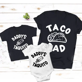 Taco Isa Daddys Taquito Särgid Isa ja Lapsed sobiva T-Särgid Isa Tee Kid Tee Baby Bodysuit Isade Päev Kingitus Isa