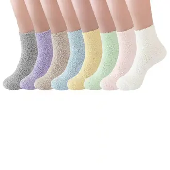 Talvel Soe Meeste Fuzzy Sokid Paks Coral Fliis Naistele Sokk Tahke Aine, Pehme, Hingav Palus Kodus Magab Siseruumides Põranda Rätik Socken