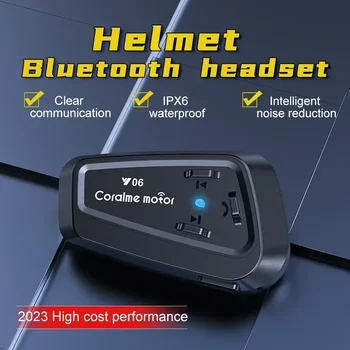 Y06 Mootorratta Kiiver Bluetooth-Peakomplekti 5.3 Traadita Veekindlus IPX6 Kasko Moto Müra Vähendamise Hääl Assistent Toetus 2 Telefonid